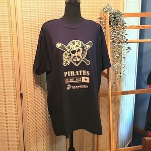 NWOT Men's Pittsburgh Pirates/Marines Graphic Tee - Size XL